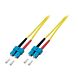 OS2 duplex glasvezel kabel SC-SC 1m