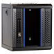 10 inch 6U Patchkast met glazen deur 312x310x352mm (BxDxH)