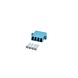 Multimode koppeling 4-voudig LC-LC quad turquoise