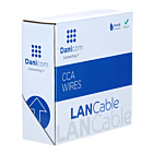 CAT5e F/UTP 100m kabel op rol stug grijs CCA