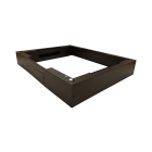 Sokkel voor 19" patchkasten, afmetingen: (BxDxH) 600x1000x150mm, zwart