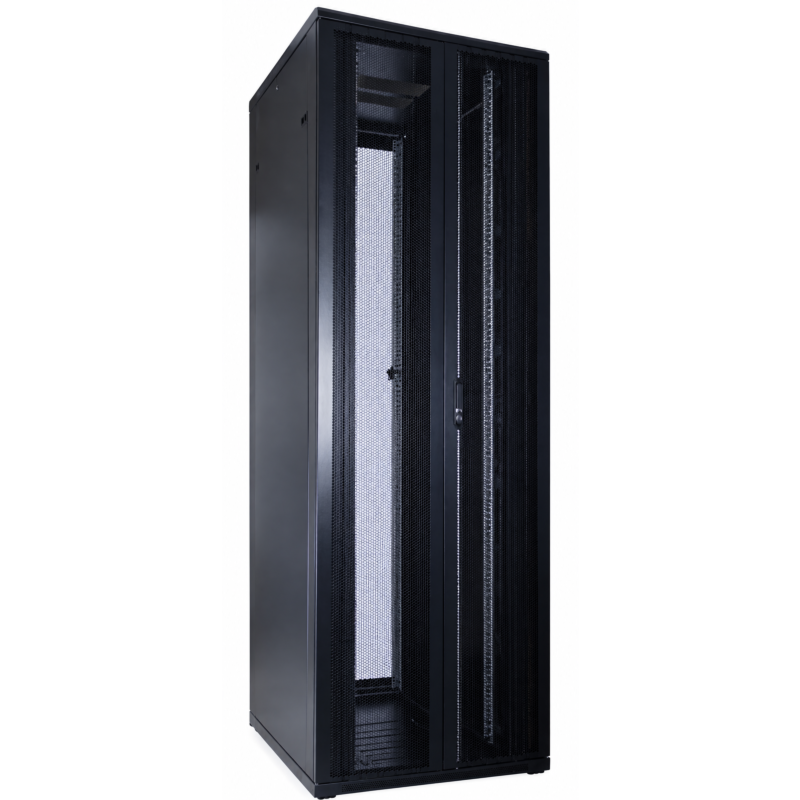47U serverkast met dubbele geperforeerde voor- en achterdeur 800x1200x2200mm (BxDxH)