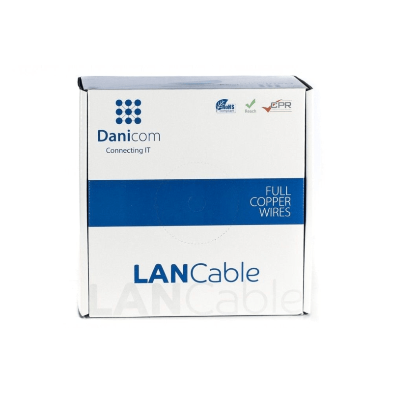 DANICOM CAT5E UTP 100m kabel op rol stug - LSZH (Dca)