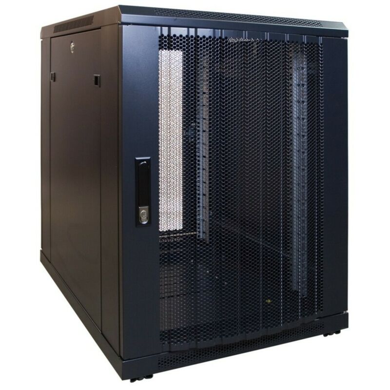 15U mini Patchkast met geperforeerde deur 600x600x860mm (BxDxH) 