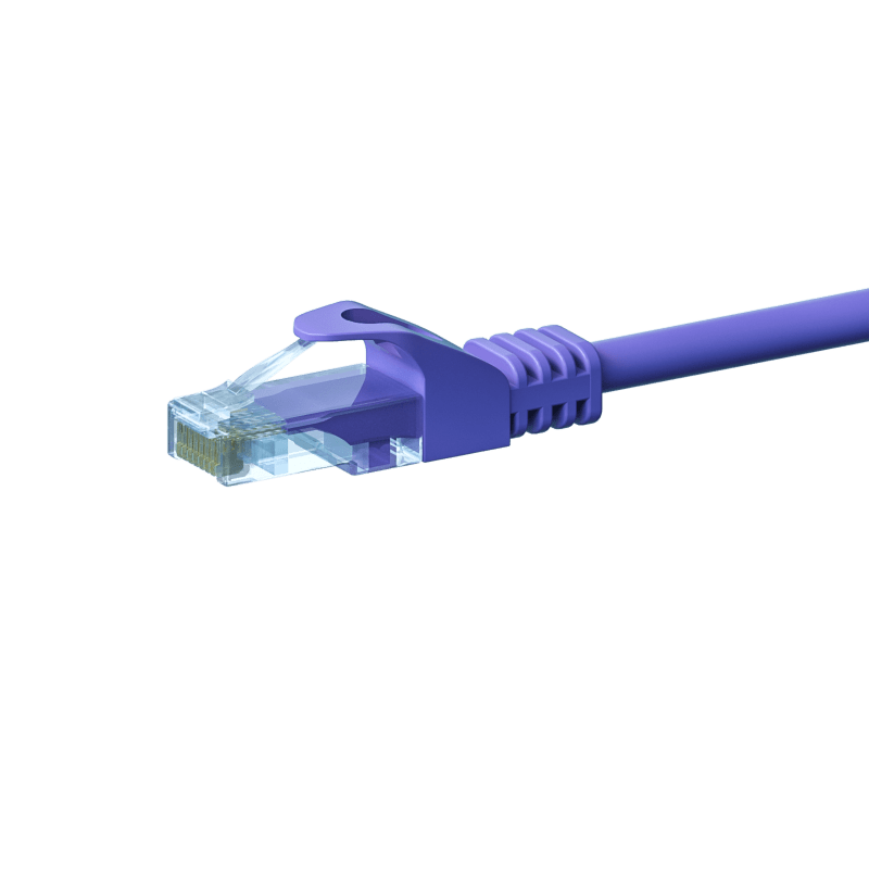 UTP CAT5e patchkabel 2m paars - 100% koper