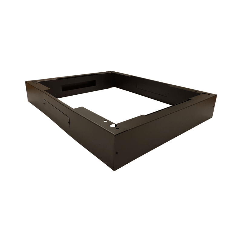 Sokkel voor 19" patchkasten, afmetingen: (BxDxH) 600x1200x150mm, zwart