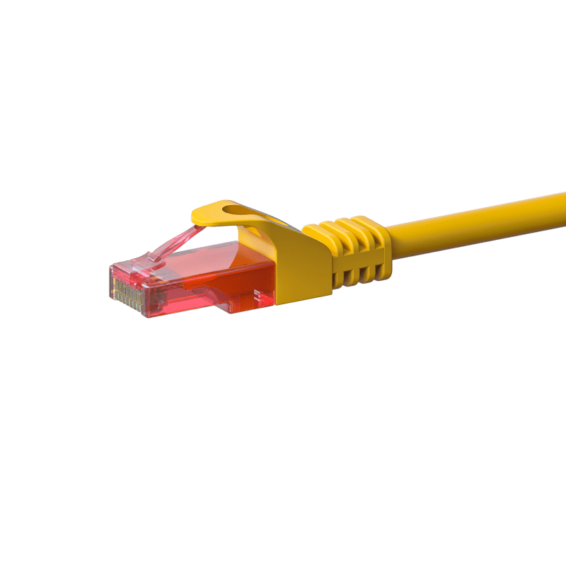 UTP CAT6 patchkabel 0,15m geel - 100% koper