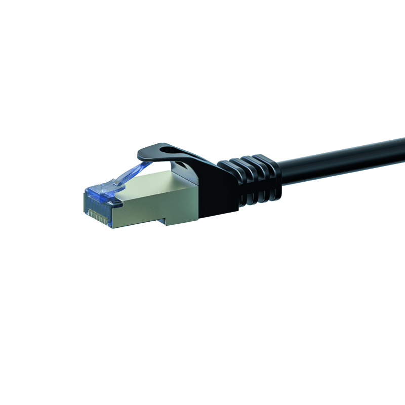 CAT6a S/FTP (PIMF) patchkabel 10m zwart