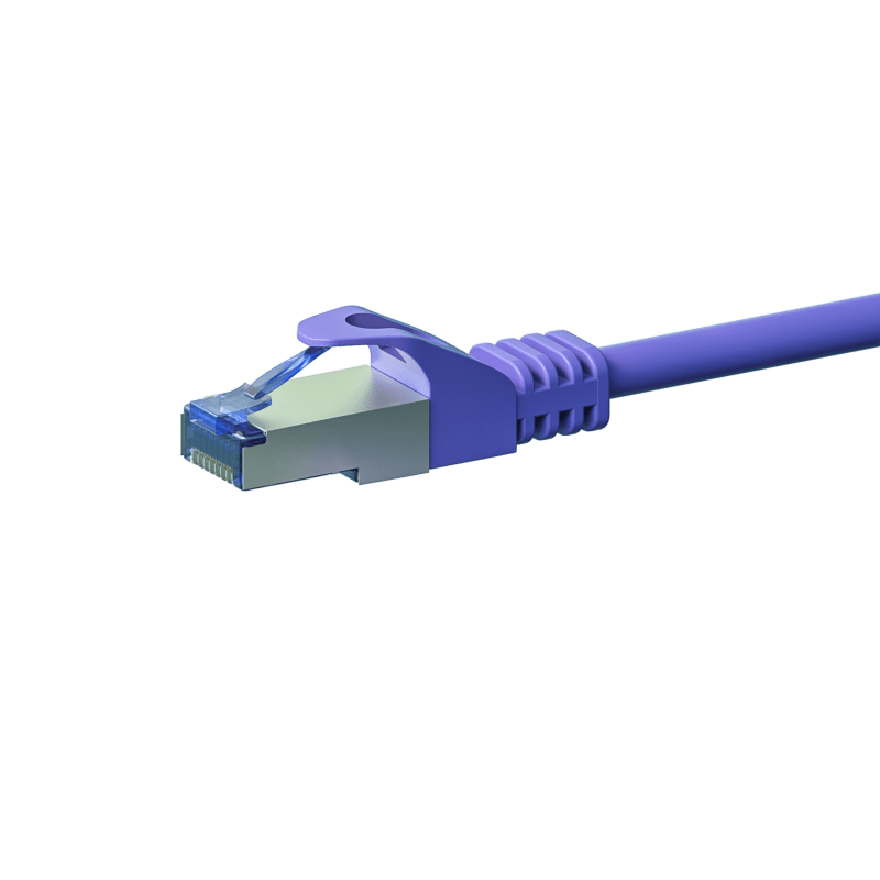 CAT6a S/FTP (PIMF) patchkabel 10m paars