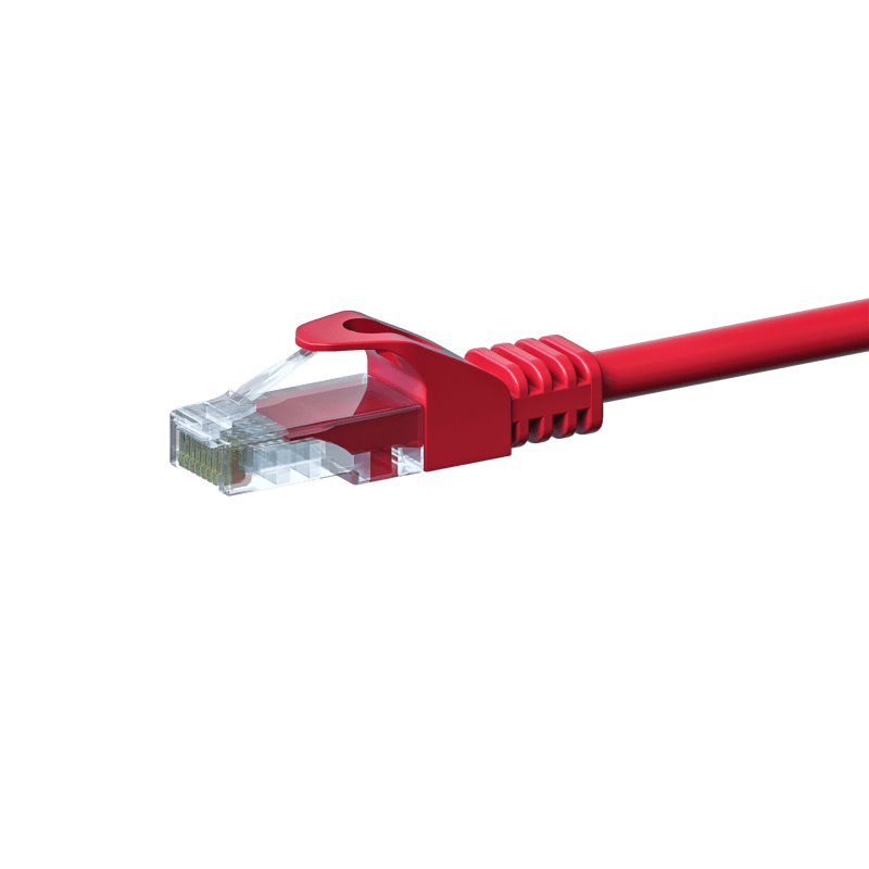 CAT5e patchkabel 0,25m rood - CCA
