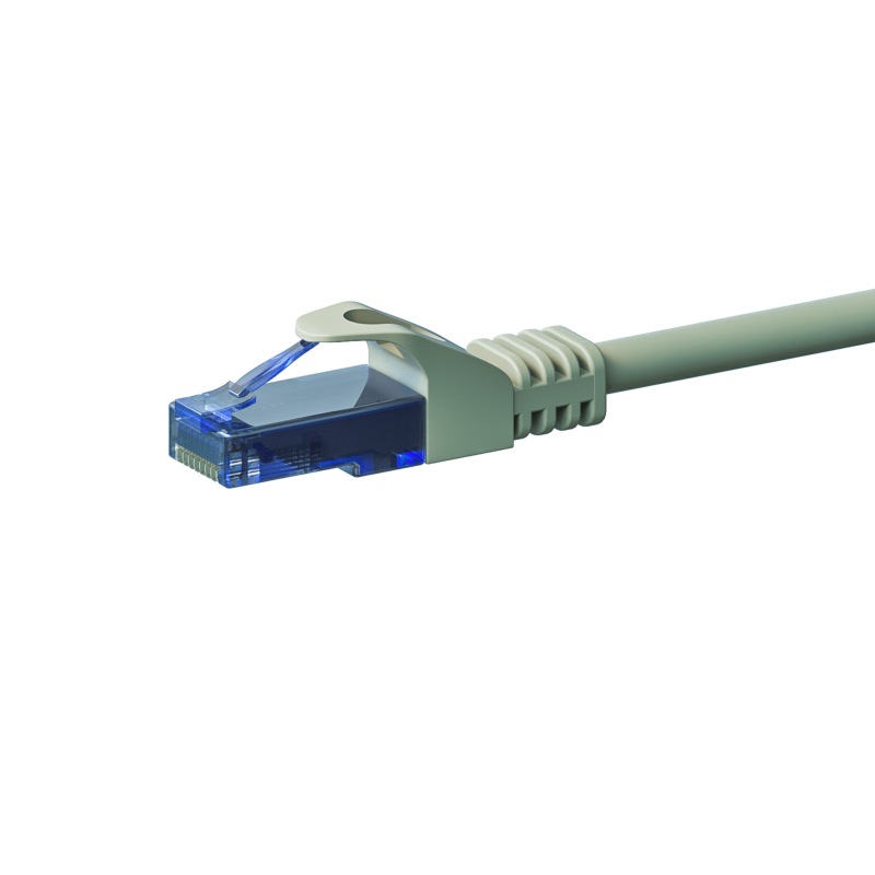 UTP CAT6a patchkabel 0,25m grijs - 100% koper