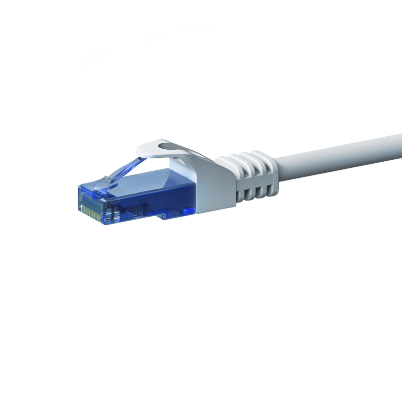 UTP CAT6a patchkabel 30m wit - 100% koper