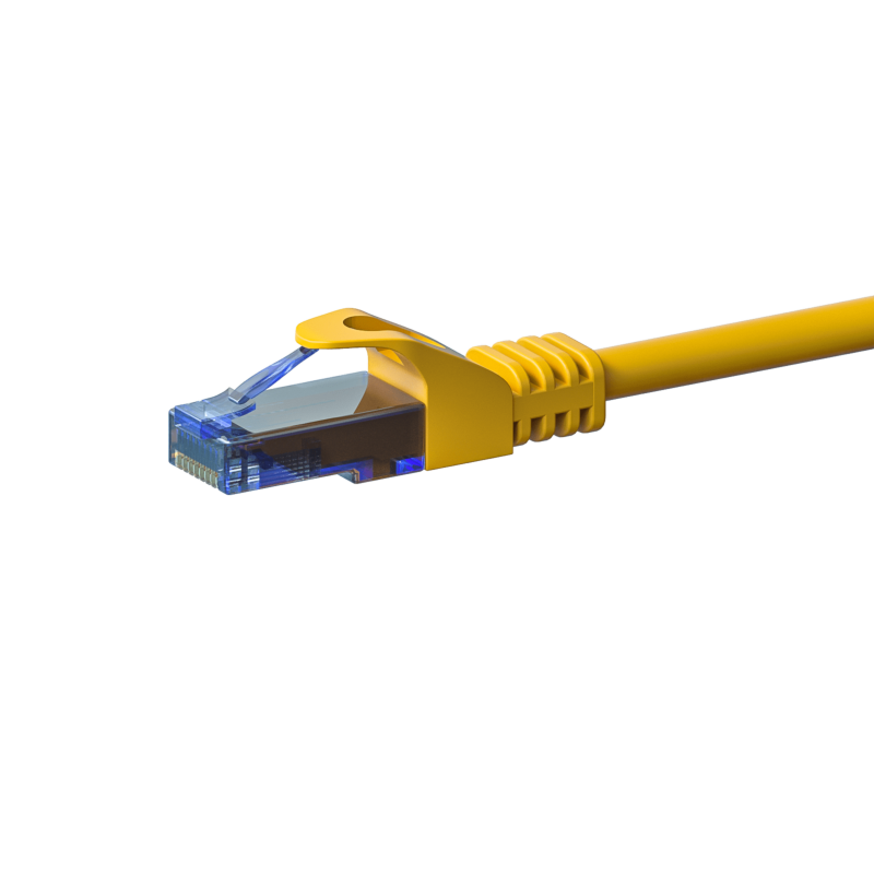 UTP CAT6a patchkabel 50m geel - 100% koper