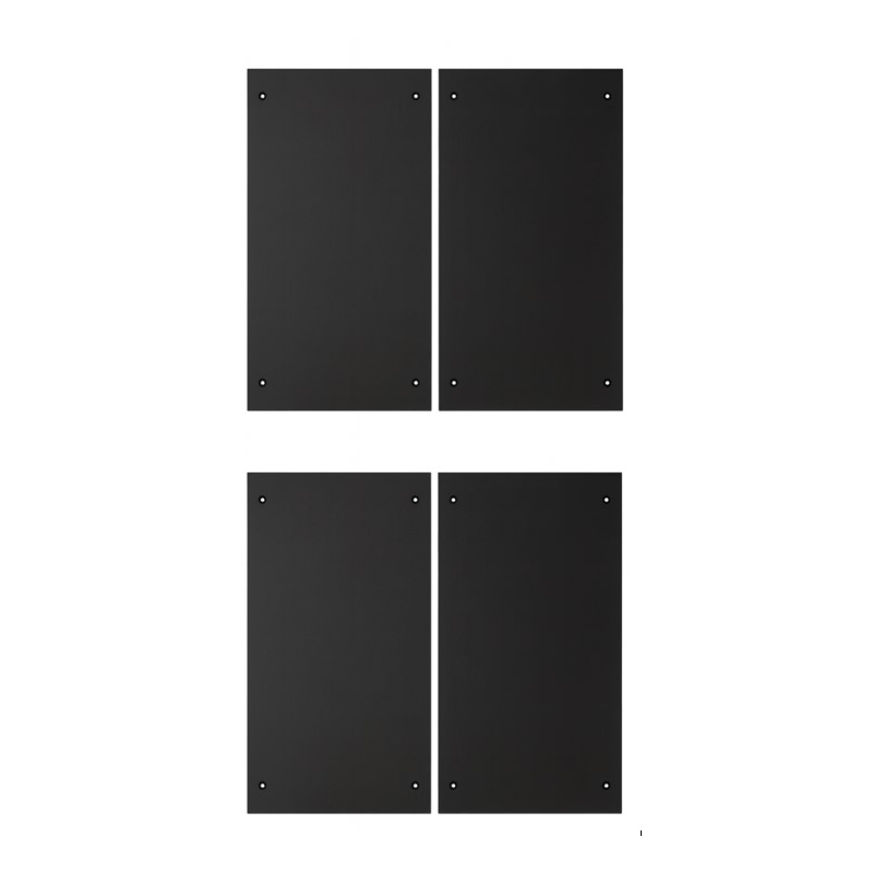 Datacenter set zijpanelen voor 48U kasten, 1000mm diep