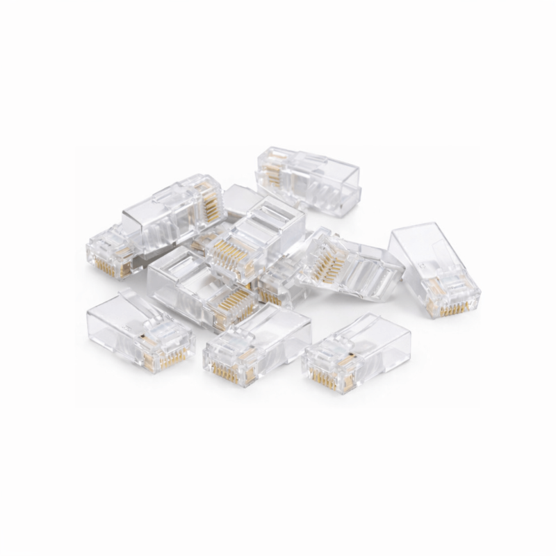 DANICOM UTP CAT6 RJ45 Connector - voor stugge kern - 10 stuks