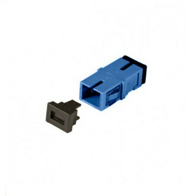 Singlemode keystone koppeling SC-SC simplex blauw