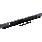 19 inch kabelinvoer paneel met borstel 1U