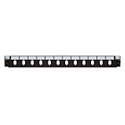 Front LC/SC 12 poorts zwart duplex/simplex, geschikt voor universele glasvezel lade