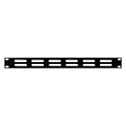 19 inch Ventilatie paneel Zwart - 1U