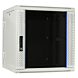 12U witte wandkast (kantelbaar) met glazen deur 600x600x635mm (BxDxH)