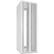 47U witte patchkast met dubbele geperforeerde voor- en achterdeuren 800x1000x2200mm (BxDxH)