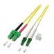 OS2 duplex glasvezel kabel LC/APC-SC/APC 1m