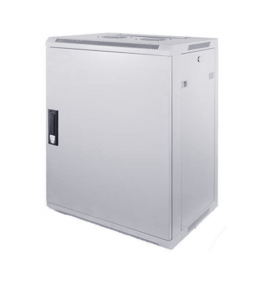 15U witte Wandkast met metalen deur 600x450x770mm