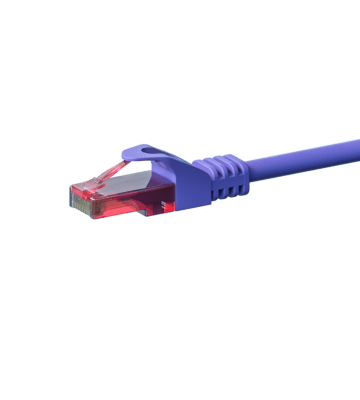 UTP CAT6 patchkabel 2m paars - 100% koper