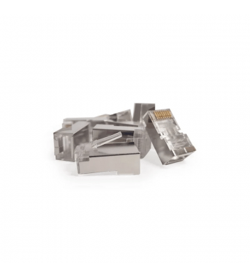 CAT6 Connector RJ45  - Shielded - voor soepele kern - 10 stuks