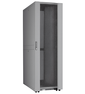42U Datacenter patchkast met geperforeerde deur 600x1000x2000mm (BxDxH) Grijs