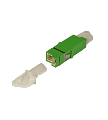 Singlemode keystone koppeling E2000-E2000 simplex groen