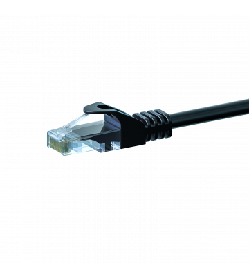 UTP CAT5e patchkabel 1,50m zwart - 100% koper