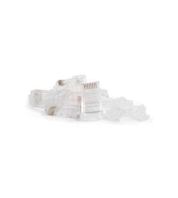 DANICOM UTP CAT5e RJ45 Doorsteek Connector - Pass trough voor soepele en stugge kern - 10 stuks