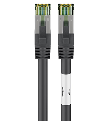 Cat8 S/FTP (PIMF) patchkabel 2m zwart