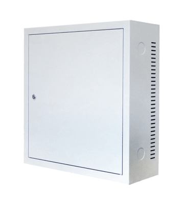 3U wandkast met metalen deur 185mm diep wit