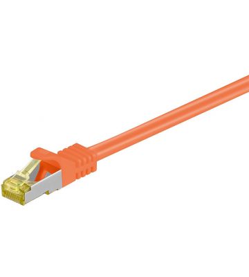 Cat7 S/FTP (PIMF) patchkabel 30m oranje