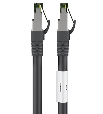 Cat8 S/FTP (PIMF) patchkabel 3m zwart