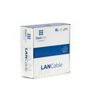 DANICOM CAT6 UTP 50m kabel op rol stug -  LSZH (Eca)