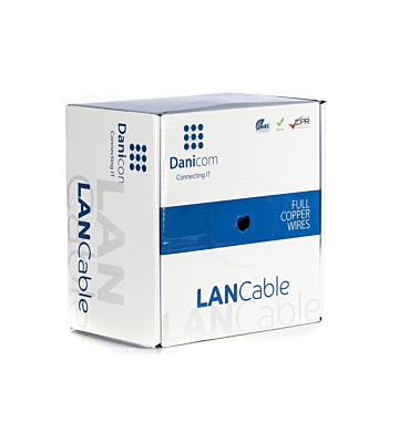 DANICOM CAT6A U/UTP 100m kabel op rol stug -  LSZH (Dca)