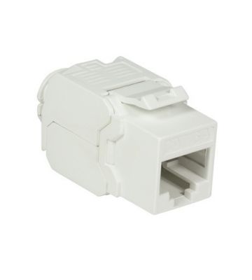 CAT6a UTP Keystone Connector - Toolless - Wit