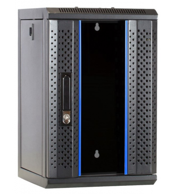 10 inch 9U serverkast met glazen deur 312x310x486mm (BxDxH)