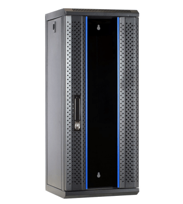 10 inch 15U Patchkast met glazen deur 370x450x752mm (BxDxH)