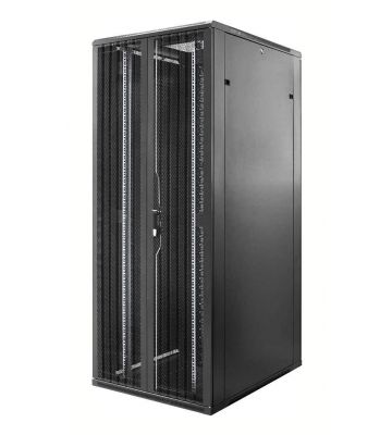 47U serverkast met dubbele geperforeerde voor- en achterdeur 800x1000x2200mm (BxDxH)