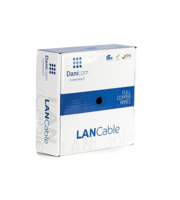 DANICOM CAT6 FTP 50m kabel op rol stug - LSZH (Dca)