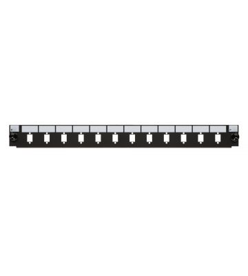 Verwisselbaar front LC/SC 12 poorts zwart duplex/simplex