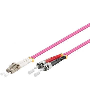 Glasvezel kabel LC-ST OM4 (laser optimized) 10 m