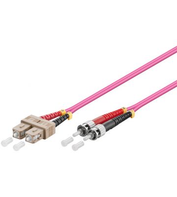 Glasvezel kabel SC-ST OM4 (laser optimized) 1 m