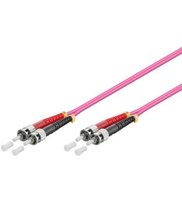 Glasvezel kabel ST-ST OM4 (laser optimized) 0.5 m