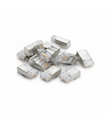 DANICOM SFTP CAT6A RJ45 Doorsteek Connector - Pass through voor soepele kern - 10 stuks