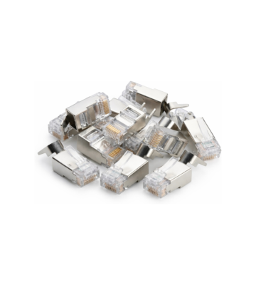 DANICOM SFTP CAT6a RJ45 Connector - voor stugge kern - 10 stuks